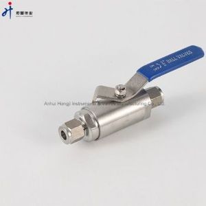 Ball Valve Stainless Steel 304 High Pressure Ball Valves with Dual Ferrules Od1/4, 3/8, 1/2, 3/4, 5/8