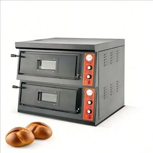 Commercial Bakery Equipment Baking Oven 2 Layers Desktop Professional Electric Pizza Oven