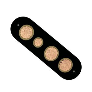 Jiangnan 4 Cores Rubber Insulation and Sheath Flat Mining Cable