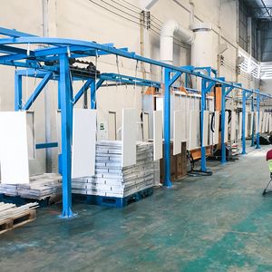 Semi Automatic Conveyor Powder Coating Line with Powder Coating Booth and Oven Equipment