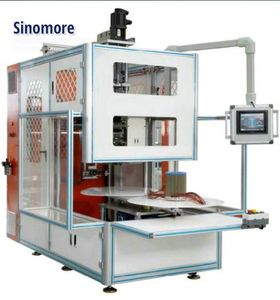 Single Head Double Stations Vertical Type Coil Winding Machine