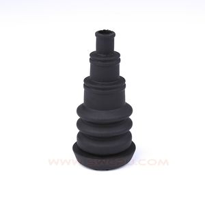 Custom Injection Molding Accessories Flexible Molded Rubber Bellow / Tapered Rubber Bellow