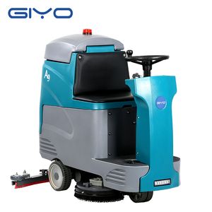 Automatic Dual Brush Riding Floor Scrubber Machine for Parking Lot Cleaning