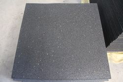 24X24 Inch Anti Vibration Granulated Rubber Tile Mat for Gym, Laundry Room