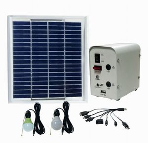 60W 18V Portable Mini Solar Power System for Home Lighting, Fan