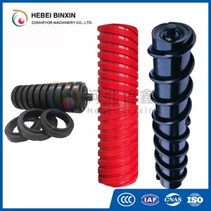 Heavy Duty Rubber Lagged Conveyor Idler Roller for Mining