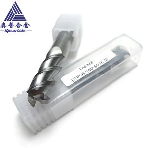 Tungsten Carbide End Mills 3 Flutes Length 100mm