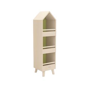 New Rubber Wood Kids Furniture with Three Open Storage Tiers