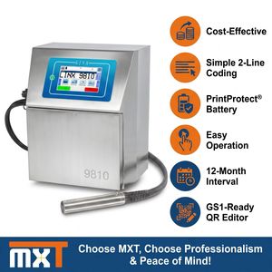 Industrial 2-Line Cij Inkjet Printer Linx 9810