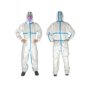 Non Sterilization Disposable Taped Protective Clothing OEM Waterproof Disposable Hazmat Overalls
