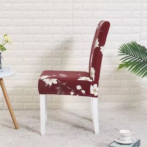 Home Hotel Wedding Printed Chair Cover Stretch Spandex Removable Washable Chair Protectors Covers for Dining Room