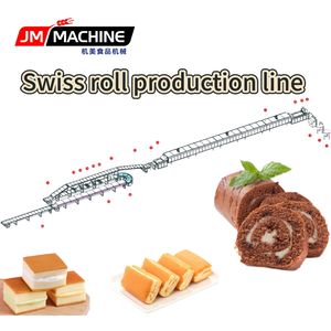 Baking Equipment Swiss Roll Cake Production Line Hot Sale Cake Maker