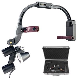 2.5X/3.5X Headband Adjustable Dentist Surgical Headlamp Dentistry Magnifier Dental LED Headlight Binocular Loupes