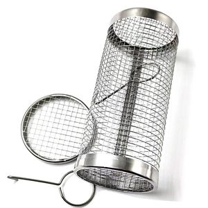 Barbecue Grill Cage Outdoor Grilling Mesh Cage