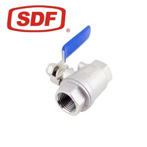 High-Quality Stainless Steel 2-Piece Threaded Ball Valve for Industrial Use