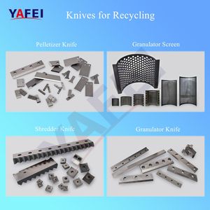 Stator Shredder Blades for Crushing Plastic Rubber Tyre