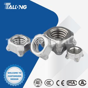 DIN 928 Stainless Steel Square Weld Nut Four-Square Welding Nut