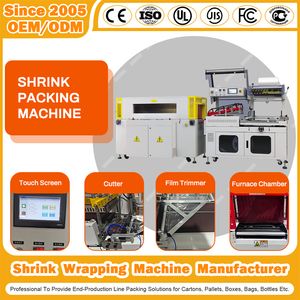 Automatic High Speed Beverage Bottle Heat Shrink Tunnel Film Wrap Wrapping Packing Machine