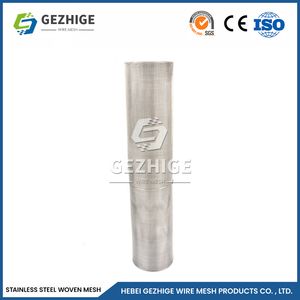 Gezhige PVC Coated Woven Wire Mesh Roll Suppliers China Stainless Steel Wire Mesh Sheet 0.7mm Wire Thickness 3.53 Mesh Ss Wire Netting