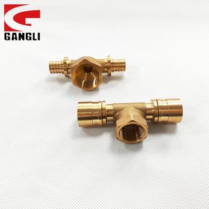 Pex Connecting Pipe Sliding Fitting Female Tee Coupling Floor Heating Fittings