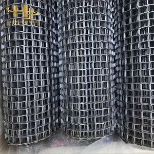 Food Grade Conveyor Pizza Baking Chocolate Enrober Stainless Steel 1.6/1.8mm Wire Mesh 304 Belt