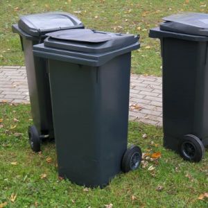 Street Large Size Garbage Bin HDPE Waste Container with Wheels and Lid