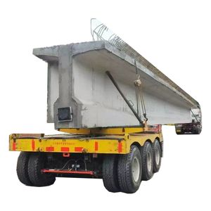 4+4 Axles 160 Tons Highway/Railway Bridge Girder Transport Trailer Viaduct Semi Trailer