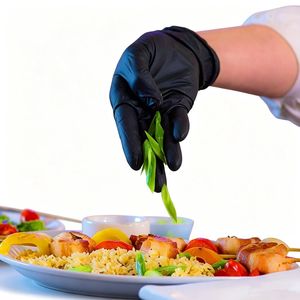 Food Safety Nitrile Gloves Disposable Non Toxic for Catering Processing Plant