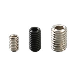 Cold Heading CNC Process Precision Bolt Hex Socket Headless Screw Tapping Fastener Screw Full Thread Rod Customized Screw Galvanized Headless Double Head Screws