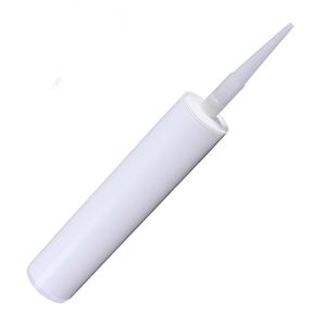 Empty 310ml White HDPE Plastic Cartridge for Silicone Sealant