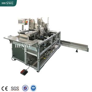 Double Station Semi Automatic Eye Foot Glove Facial Sheet Skin Care Non Woven Face Mask Film Folding Bagging Sealing Machine