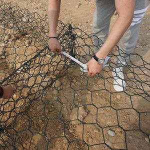Hot DIP Galvanized PVC Coated Hexagonal Gabion Mesh Box
