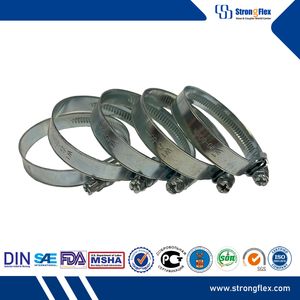 Strongflex Full Size Adjustable Stainless Steel Cast Iron Industrial Hose Clamps