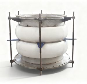 Corrugated Metallic Expansion Joint Compensator, PTFE-Lined Shock Absorption