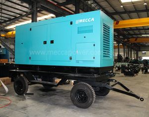 Mobile Power Station Towable Mounted Enclosed Type Movable 250kVA/200kw Trailer Diesel Generator