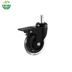 2/2.5/3 Inch Black Transparent PU Office Chair Caster Wheels – Universal Furniture Casters