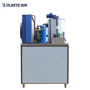 Runte High Quality Long Warranty Energy Saving Intelligent 3 Ton Food Processing Sea Water Flake Ice Machine