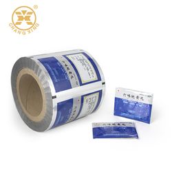 Custom Printed Plastic Foil Laminated Heat Seal Sachet Packaging Roll Film for Medicine Granules