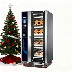 Industrial Commercial Bakery Equipment Cake Bread Machine 16 Trays Baking Oven Gas Convection Oven