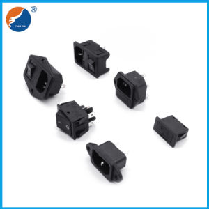 10A 2 Pin AC Power Socket AC Socket Outlet with Fuse