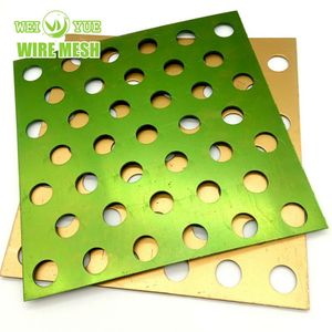 Decorative Hole Perforated Copper Metal Sheet for Exterior Facade