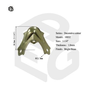 Premium Brass Corner Protectors for Cabinets and Drawers