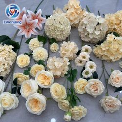 Hot Selling High Quality Artificial Real Touch Mixed Flower Satin Ribbon Wholesale Artificial Flower