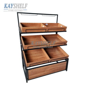 Supermarket Shelf Stand Unit Fruit and Vegetable Store Display Rack