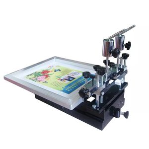 Mini Top-Table System Silicone Stencil 1 Color 1 Station Silk Screen Printing Machine Sample Screen Printer