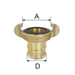 Premium Stainless Steel Fire Hose Coupling for 1-5 Inch Storz Connection