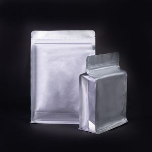 Coffee Packaging Aluminum Foil Flat Bottom Self Sealing Printable Vacuum Bag