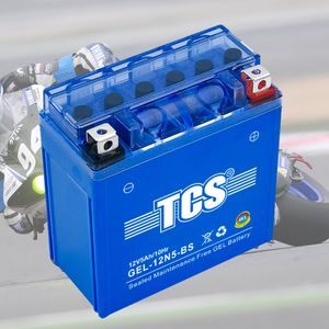 TCS Gel Maintenance Free Motorcycle  Battery 12N5-BS