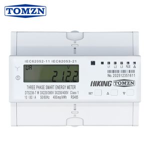 Three Phase DIN Rail Energy Meter with LCD Display