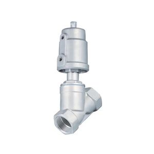 Sanitary Stainless Steel Female Thread Weld Pneumatic Angle Seat Valve